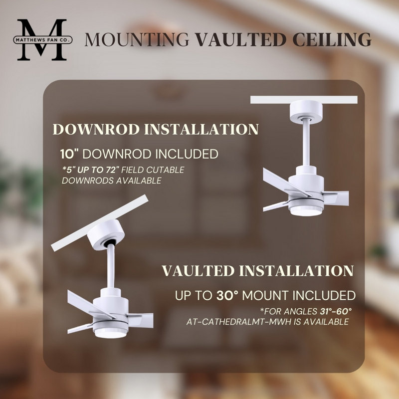 Alessandra - Three Blade Transitional Ceiling Fan -LED, Matte White, Matte White, 56"