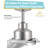 Slye 72 in. 3 Blade Brushed Nickel Ceiling Fan with Remote Control, Dimmable LED Light Kit, and Reversible Motor-46137828-46137825