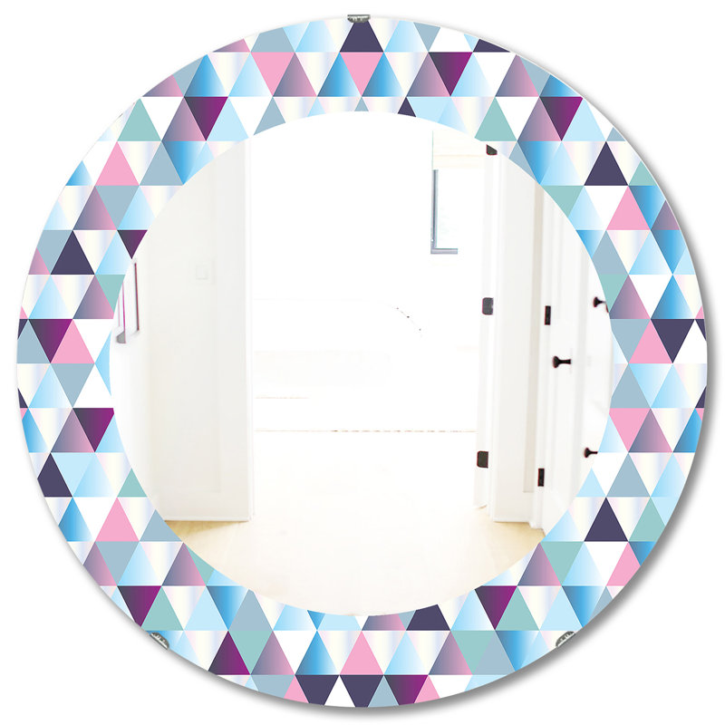 Miroir mural Triamular Colourfields 13 Glam, H 31,5 po x l po