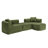114" Cloud Sectional Couch With L-Shape Chaise-2009221979