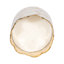 Sagebrook Home Ceramic 7" Candle - 42 Oz Tobacco Clouds Scent, Ivory/Gold