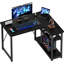 L-Shaped MDF Steel Computer Desk-761183255