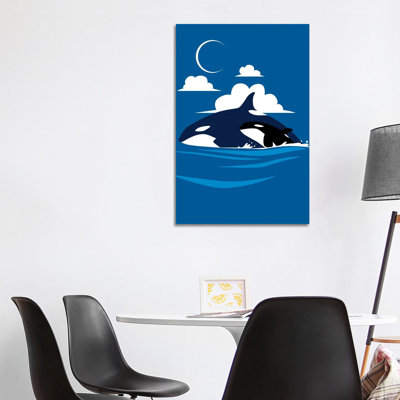 Killer Whale Family by Alberto Perez - Wrapped Canvas Print