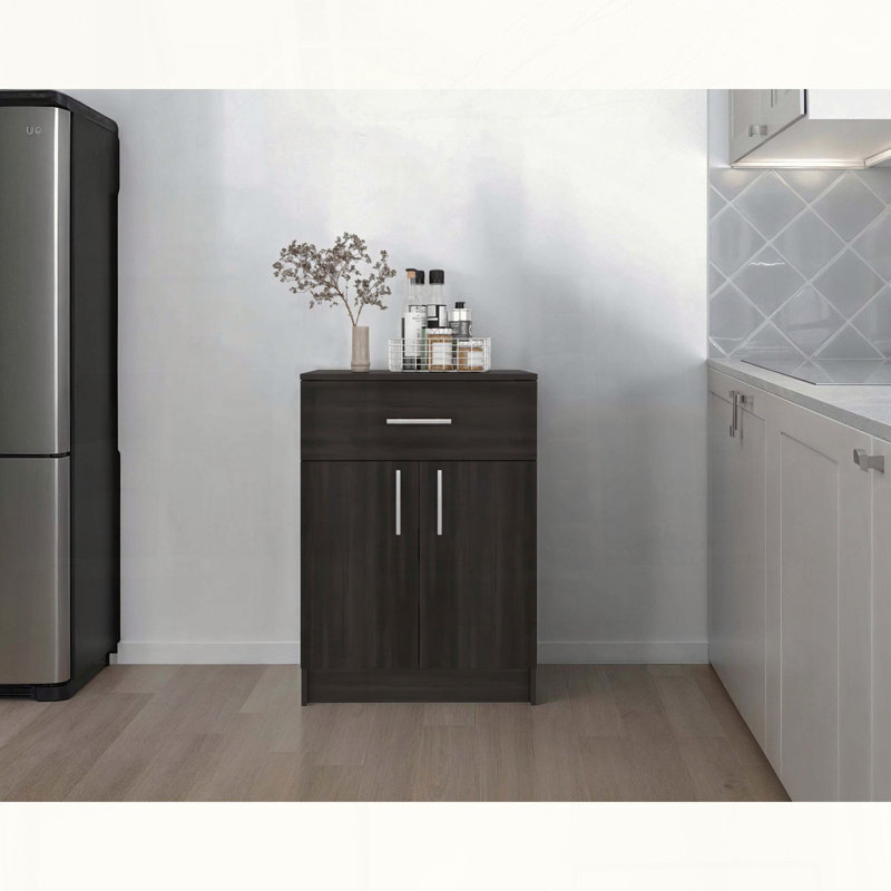 Wenge 2-Door Kitchen Pantry Cabinet