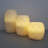 3 Piece Battery Operated Textured Wax LED Candles