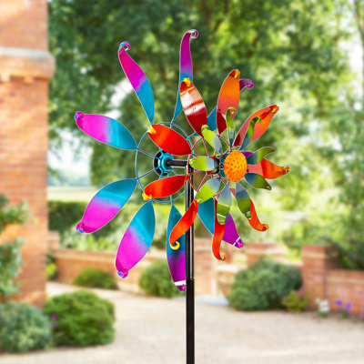 Rudich 75"H Multi Wave Wind Spinner