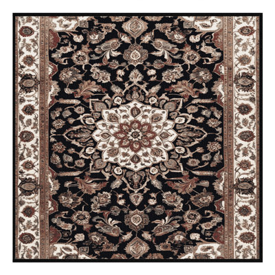 Tapis brun lavable à la machine