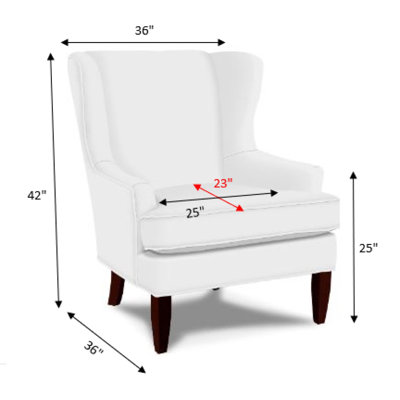 Pointe Creek Upholstered Wingback Chair