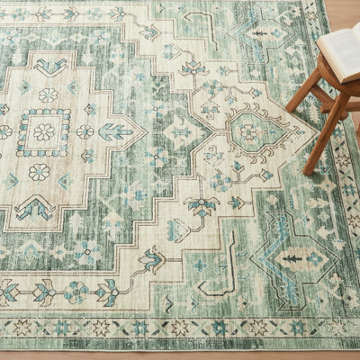 Oriental Machine Tufted Shag Area Rug