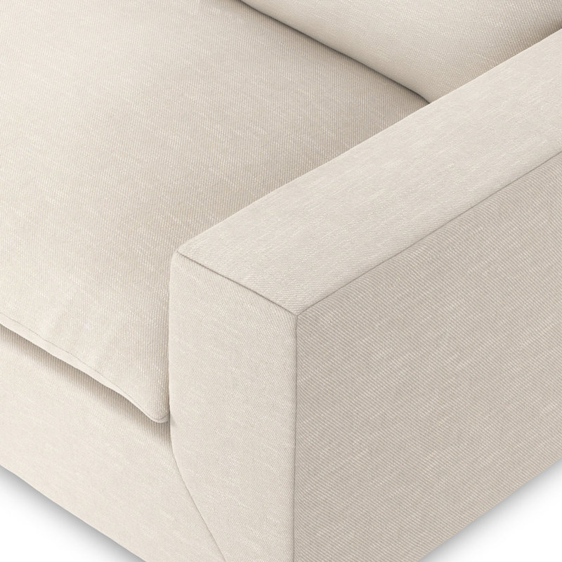 Grant Sofa, Ashby Oatmeal Polyester Blend