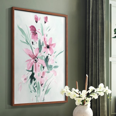 Reproduction encadrée Posy Blooms II - bois massif