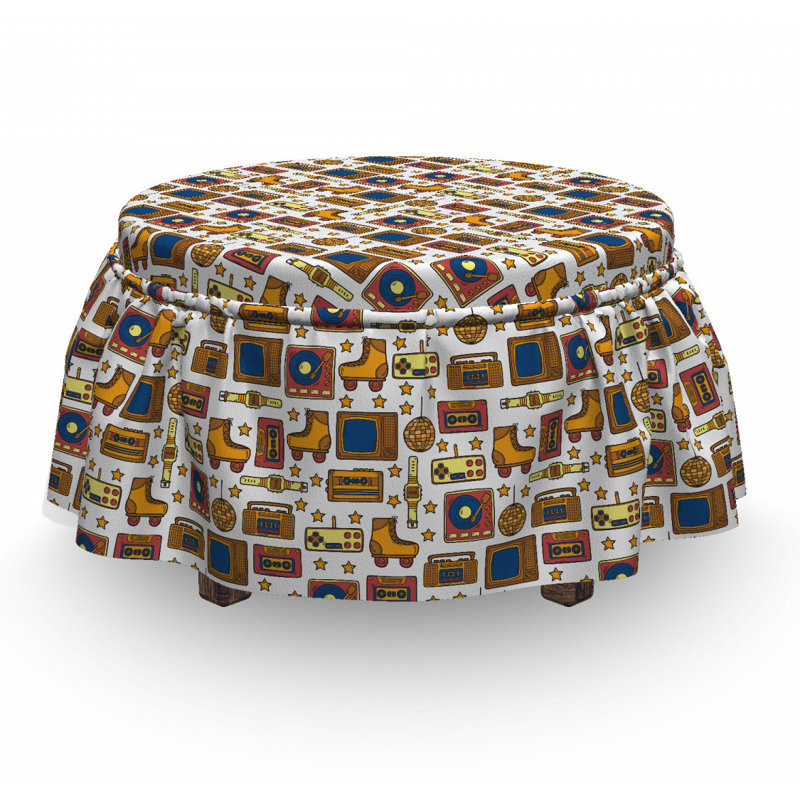 Box Cushion Ottoman Slipcover