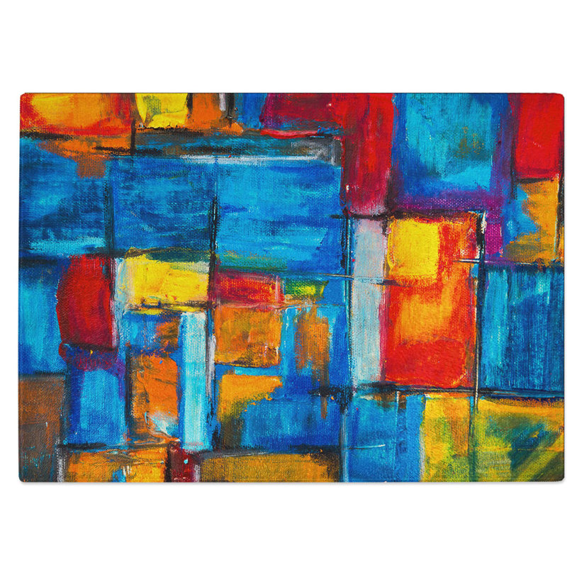Tempered Glass Art Painting Vol.393 Chopping Board, 39 cm W x 28.5 cm L