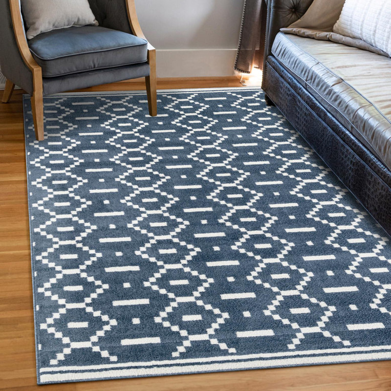 Tapis Latitude Run® Begna Nikolis bleu, Rectangle 6 pi 1 po x 9 pi