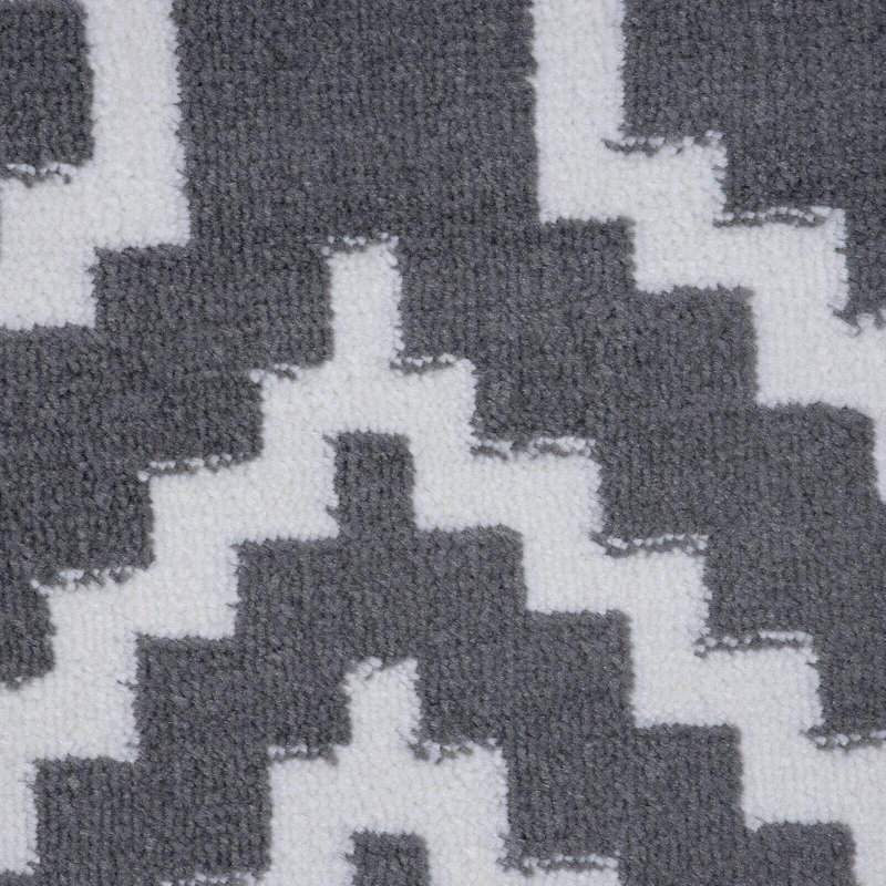 Ehlers Machine Woven Grey Indoor Rug, Rectangle 80 x 150cm