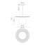 Luminaire suspendu sphère 1 lumière Carletta-66310539-66310538