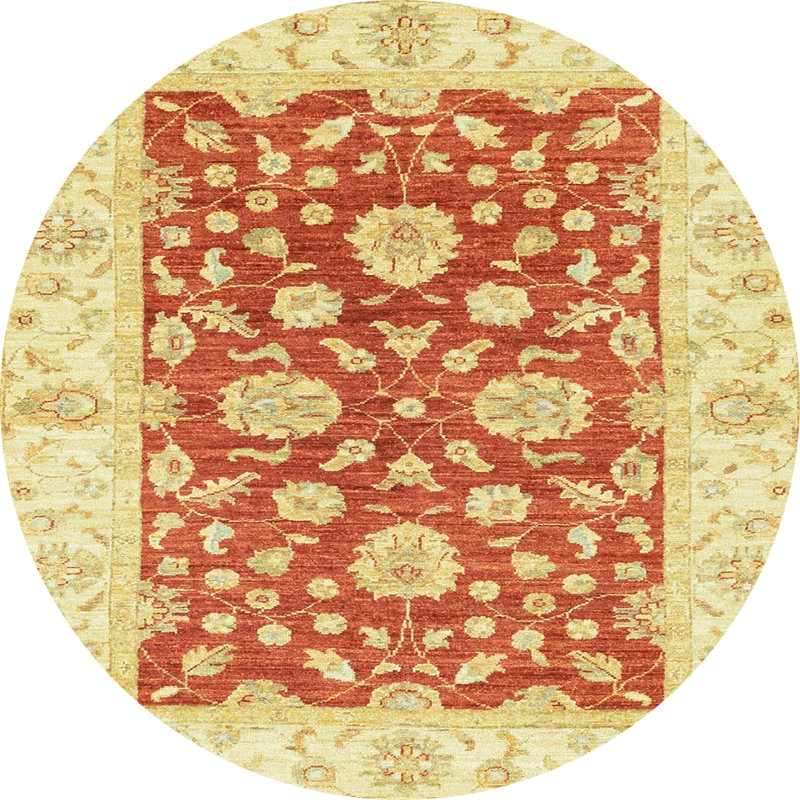 Abstract Indoor Rug, Round 7'