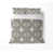 Motif floral taupe