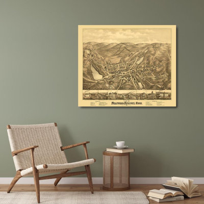 Lark Manor™ Bailey Gallery Wrapped Canvas Art Titled: Stafford Springs Connecticut, Bailey 1878