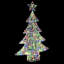 vidaXL Christmas Tree with 240 LEDs Acrylic-112224610-115607849