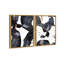 Oliver Gal Amani Set Abstract - Hand-Applied Leaf Framed Canvas Art-1359229900-1359229890
