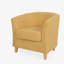 Fauteuil club rembourré Cortina