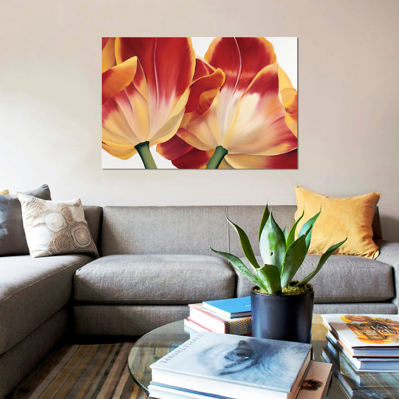 « original fleur iii », impression sur toile, H 8 po x l 12 po x P 0,75 po, Toile tendue, Pas de tapis