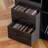 Eco-Friendly Record Player Stand With Flip-Top - Wood Vinyl Storage Cabinet With 2-Outlet Power Strip, Drawers & Dustproof Cubbies, Media Console For Living Room/Study, Black-2114512140