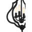 Plafonnier semi-encastré géométrique de style lustre à 4 lumières de 15 po Borger-1554926004