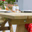 Strait 6 - Person Solid Wood Patio Dining Set Rectangular Table