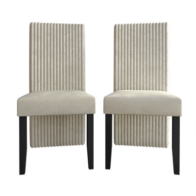 Black Wooden Dining Chair With Velvet Cover