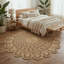 Tapis allemand en jute / sisal brun tressé à la main German-15209104