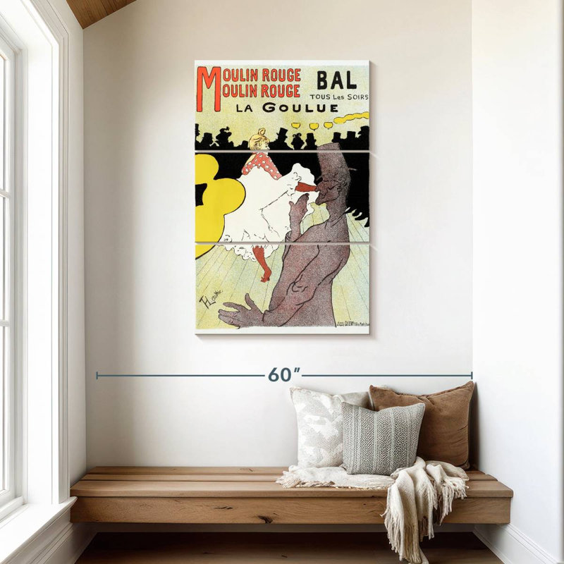Masam Moulin Rouge La Goulue, 1898, H 45 po x l 28 po