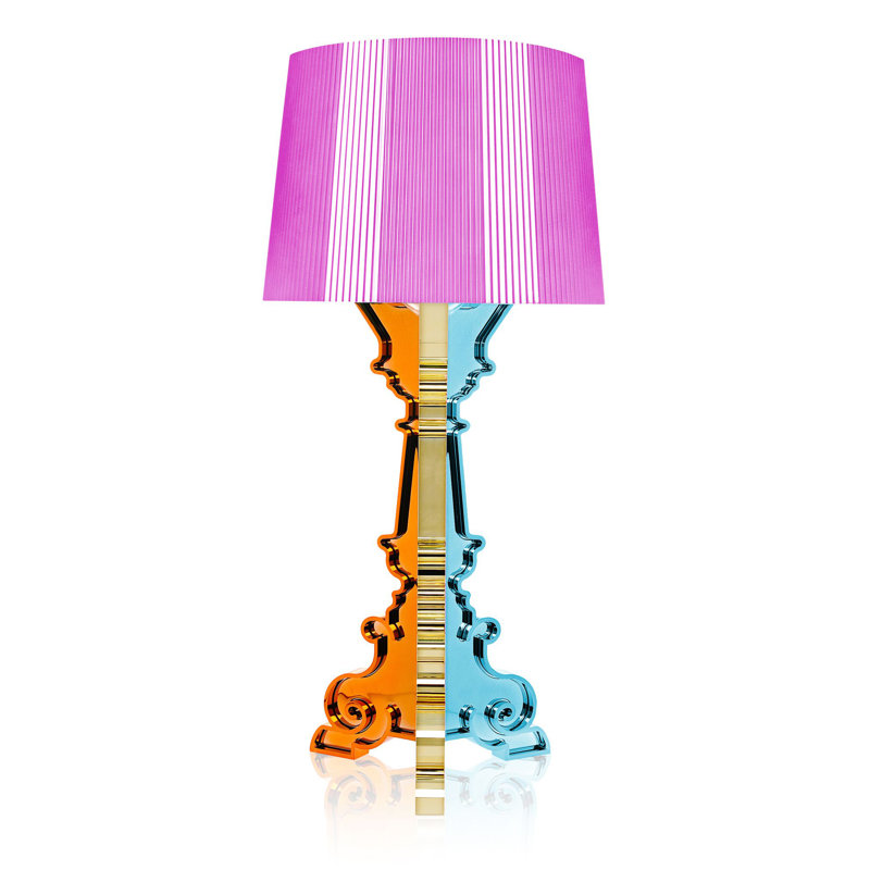Bourgie Table Lamp, Multicolored Fuchsia