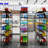 7500Lbs Heavy Duty Adjustable Storage Rack Metal Shelf Wire Shelving Unit With Wheels & Shelf Liners-493883002-493882998