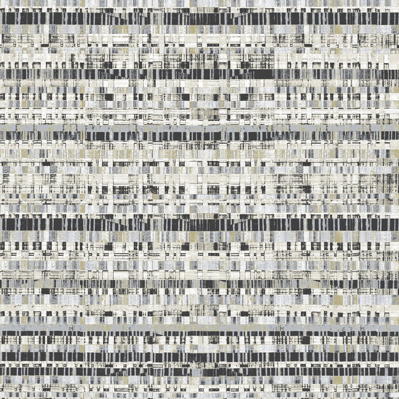 Pixel Rhythm Wallpaper Roll, Black