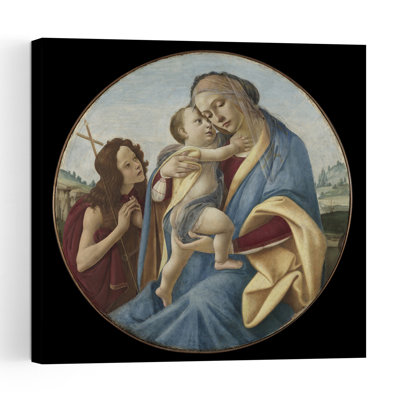 Virgin And Child With The Young Saint John The Baptist, C.1490 Abstract Contemporary Landscape Wall Art Print
