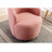 Swivel Accent Armchair Barrel Chair With Powder Coating Metal Ring-1135975742