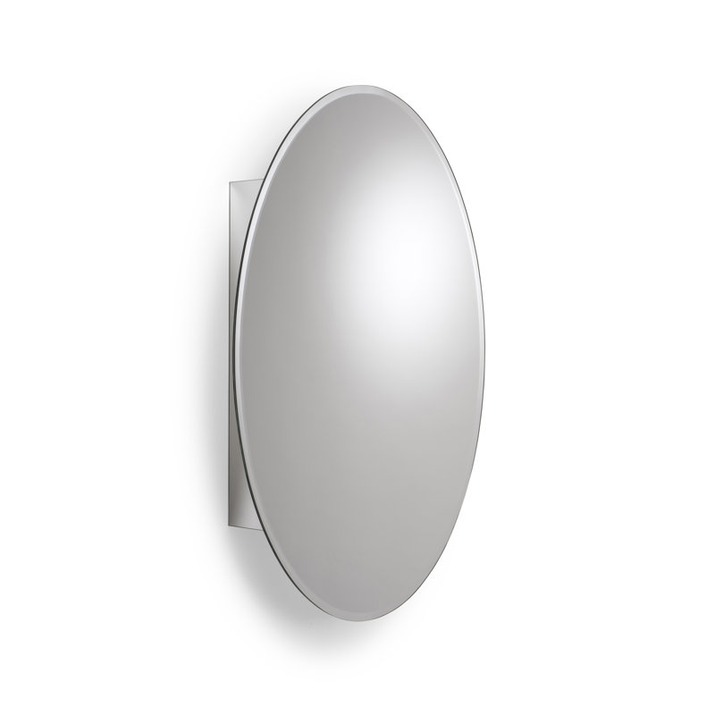 Cheshire 533mm W 787mm H Surface Frameless Medicine Cabinet Mirror 2 Adjustable