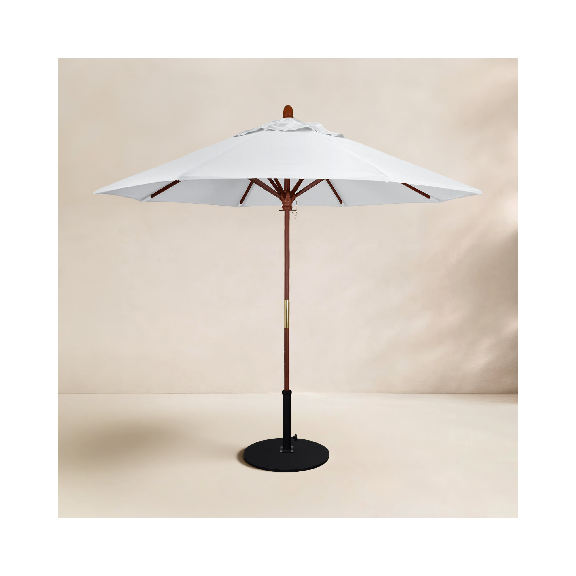 Manford 108'' Outdoor Umbrella, White - Olefin