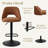 Leotrim 24''-32'' H Adjustable Height Swivel Upholstered Bar Stool-1681151444