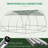10' X 10' X 6.5' Walk-In Tunnel Hoop Greenhouse, Polyethylene PE Cover, Steel Frame, Roll-Up Zipper Door & Windows For Flowers, Vegetables, Tropical Plants, Green-125113389