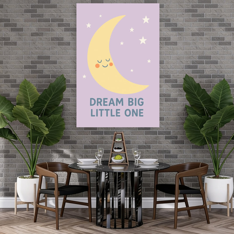 Moonlit Dreams Abstract Contemporary Landscape Nature Wall Art Print 1 Piece Wrapped Canvas Wall Art, 152.4cm H x 101.6cm W