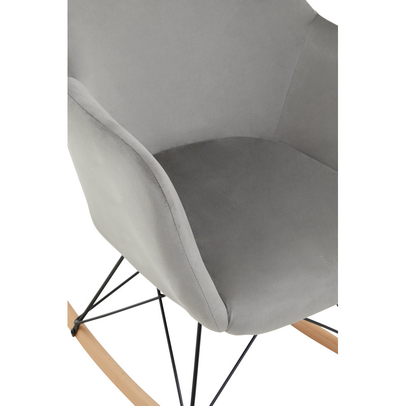 Erkson Upholstered Rocking Chair, Grey