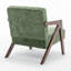 Chaise d'appoint Mid-Century moderne avec structure en bois-133653542
