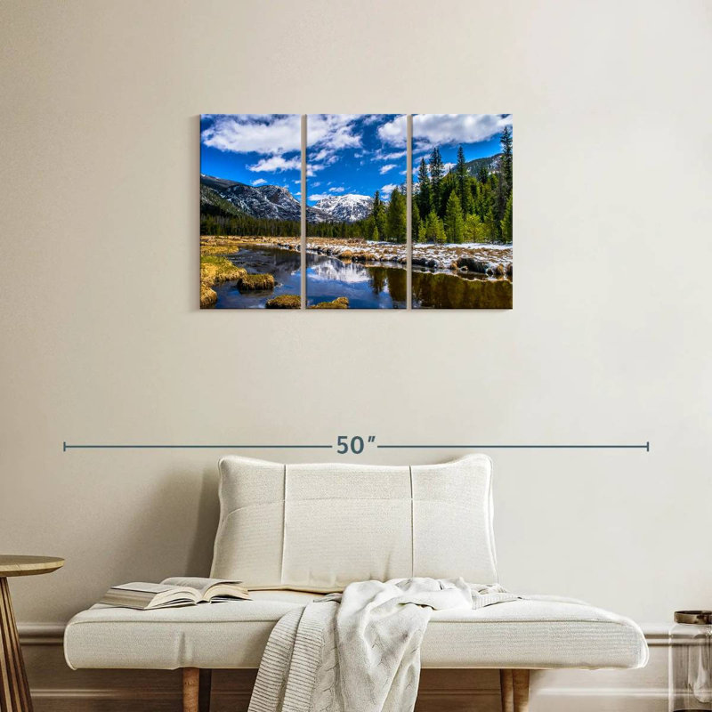 Alvord Rocky Mountain Park In Winter, 20" H x 33" W