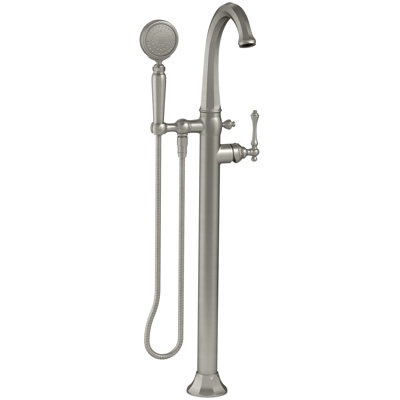 Kelston Floor-Mount Bath Filler Trim with Handshower