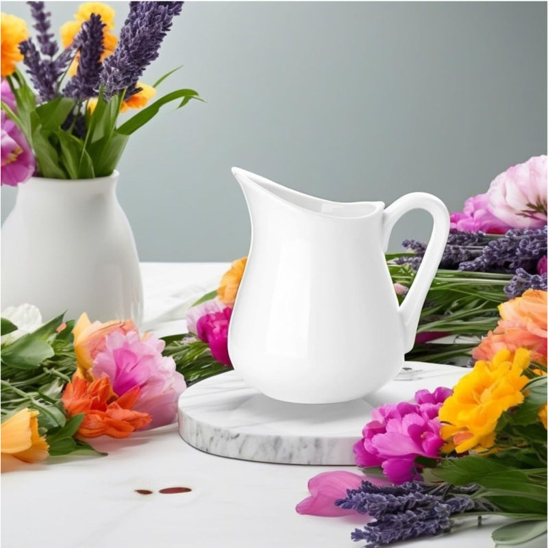 Pot à lait en porcelaine 12 oz