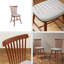 Chaises de cuisine de style campagnard (paire) - Fabrication en bois massif robuste avec sièges rembourrés, dossier moderne Windsor-904481319