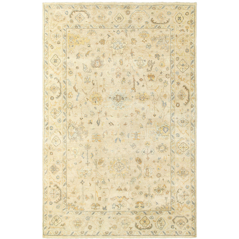 Palace Hand-Knotted Gray Wool 10' x 14' Area Rug